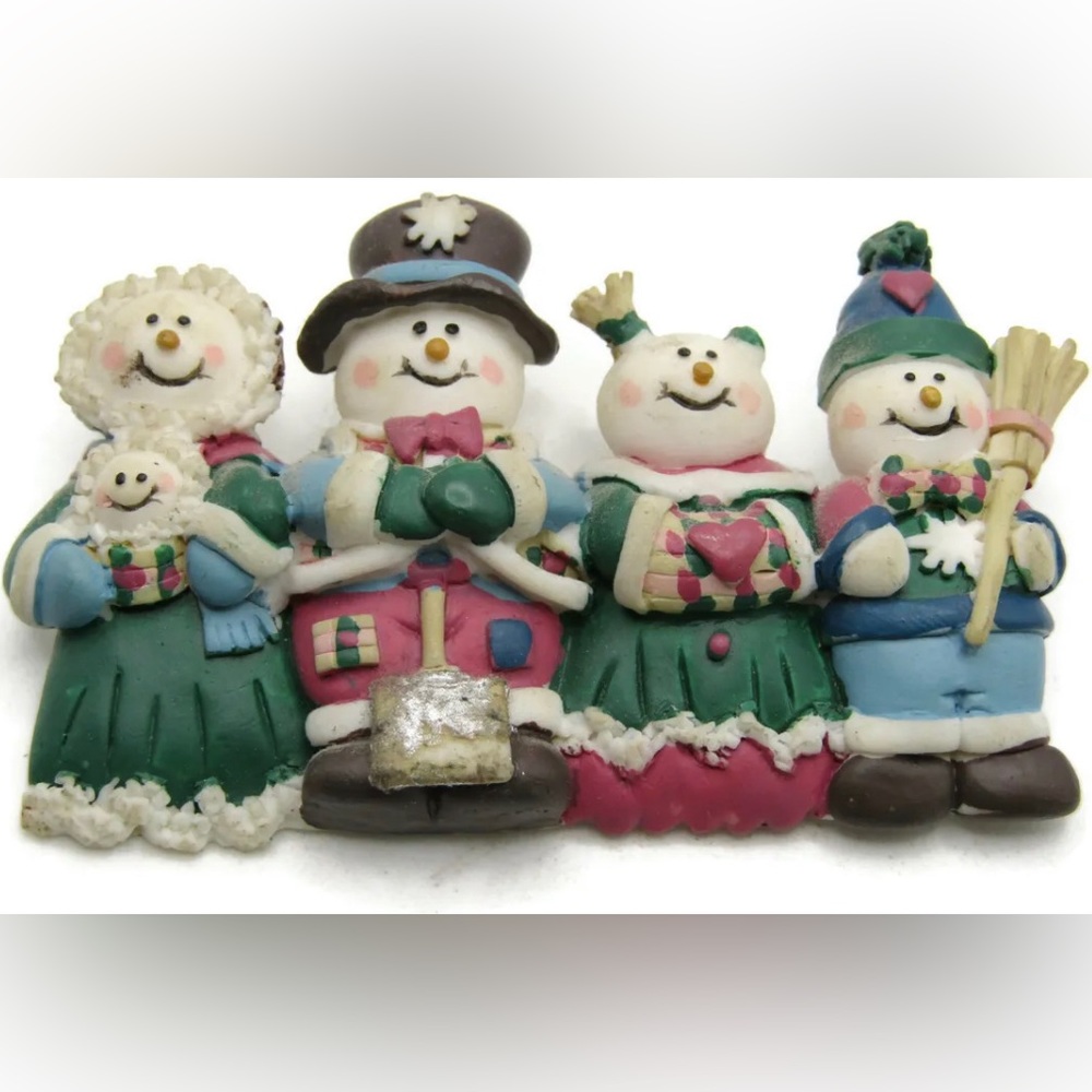 Vintage Snowmen Family Brooch House Of LLoyd
